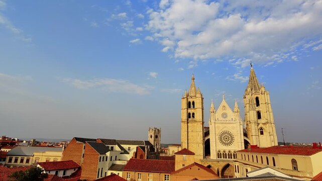 Gothic Cathedral of Santa Mar&iacute;a de Regla, Le&oacute;n, Castile and Le&oacute;n, Spain.
