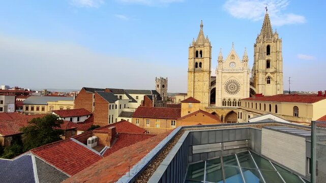 Gothic Cathedral of Santa Mar&iacute;a de Regla, Le&oacute;n, Castile and Le&oacute;n, Spain.