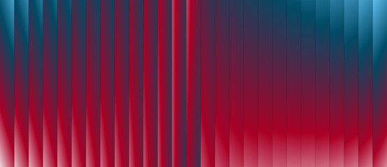 abstract vibrant vertical stripes of light. Neon ripple glass gradient in magenta, violet, ember orange on deep midnight. Sharp ribbed distortion cover template, vector illustration