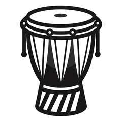 Creative details conga drum Vector Illustration