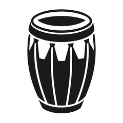 Creative details conga drum Vector Illustration