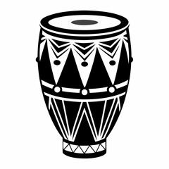 Creative details conga drum Vector Illustration