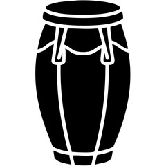 Creative details conga drum Vector Illustration