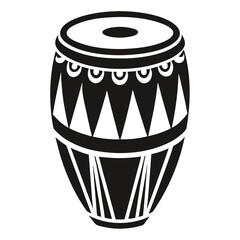 Creative details conga drum Vector Illustration