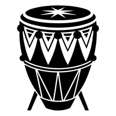 Creative details conga drum Vector Illustration