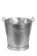 galvanized metal bucket with handle, water transfer container, well bucket