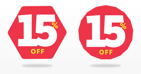 15% off, tag, payment, value, emblem, purchase, offer, label, sale, sticker, discount, business, advertising, price, promo, discount. Banner, icon, set, retail