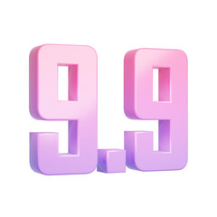 3D Render of 9.9 Shopping Day