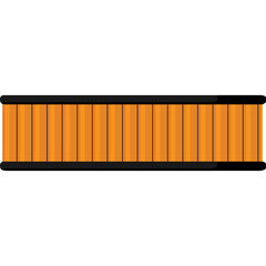 Orange And Black Geometric Honeycomb Texture With Vertical Stripes On Transparent Background Abstract Pattern