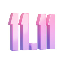3D Rendering of 11.11 Sale