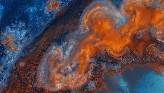Abstract Confluence of Colors, Textures, and Light in a Dynamic Composition.