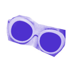 Glasses mask sticker cutout summer