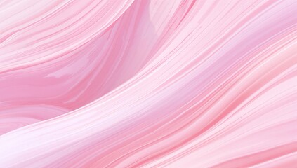 Abstract Pink Waves, Gentle Curves and Soft Textures, A Play of Light and Color.
