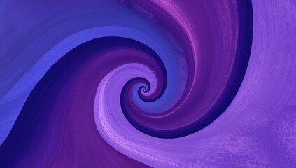 Abstract Vortex in Purple, Indigo, and Blue Swirling Textures and Gradient Hues.