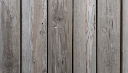 Fototapeta premium Aged Wood Planks, Texture of Vertical Lines, Knot Details, Neutral Tones.