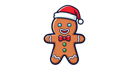 Gingerbread man with hat