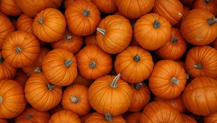 Pile of Round, Orange Objects Rhythmic Repetition of Shapes and Textures.