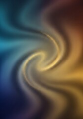 Dreamy luminous blend of blues, golds, and earthtones abstract art