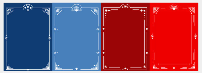 Festive holiday frames