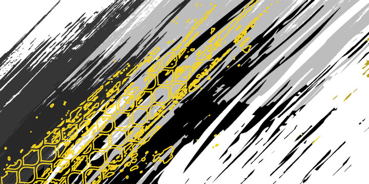 Dynamic racing vector background with bold lightning bolts, grunge splashes, and urban graffiti style, perfect for motorsport, decals, and high-speed designs.