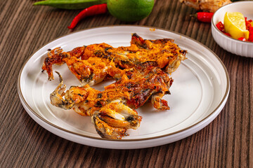 Gourmet cuisine - fried fresh frog