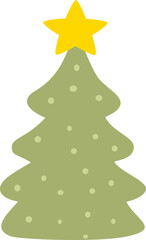 christmas tree with star