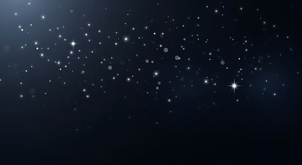Obraz premium Sparkling Starry Night Sky Background with Twinkling Stars