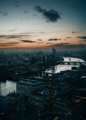 Evening Coming Over The City Of London 