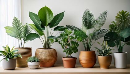 Potted Plant Collection Stylish Indoor Greenery For Home Decor