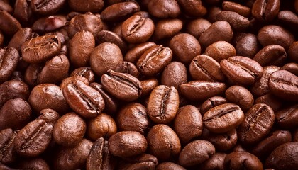 Close Up Of Fresh Coffee Beans For Background