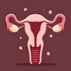 Vector illustration of a ovulation