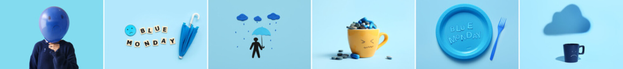 Sad collage for Blue Monday