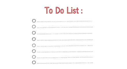 Efficient To-Do List Template for Task Management and Productivity