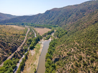 Struma River passing through the Kresna Gorge, Bulgaria