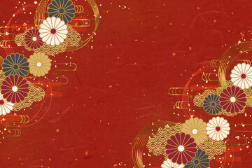 正月　背景　フレーム　和