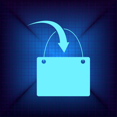 Vector illustration on a blue background