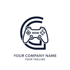 Letter G gaming controller logo design concept for a company.