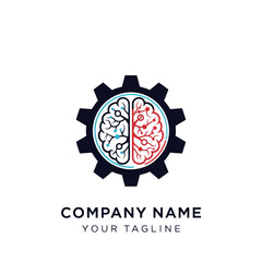 Creative Brain Gear Logo for Technology and Innovation.