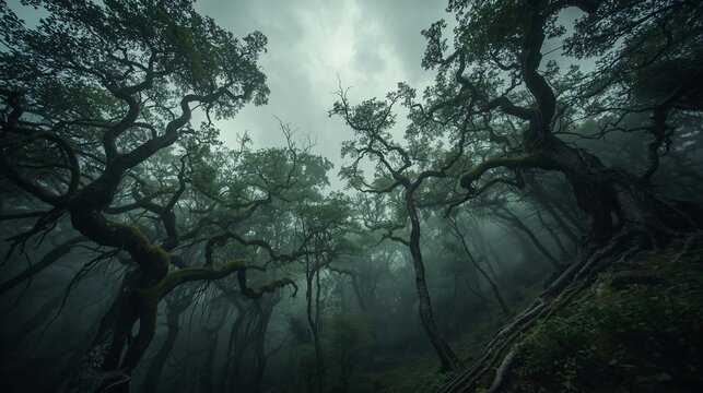 fog in the forest
