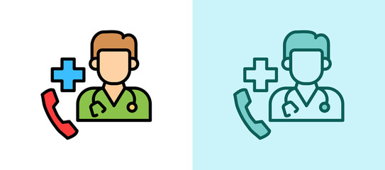 Medical Consultation whitegreen icon