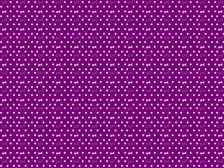 濃い紫の背景にリボンとドットのデザイン