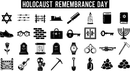 Holocaust Remembrance Day Symbols: A Visual Collection of Memorial Icons