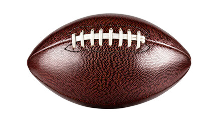 American football ball for promotional use with clean isolated on a Transparent background, PNG file.