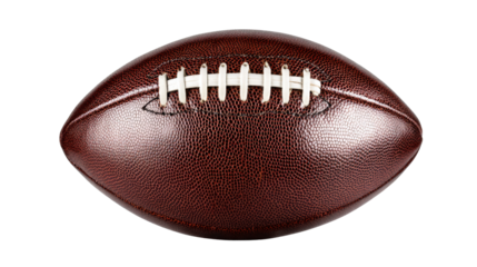 American football ball for promotional use with clean isolated on a Transparent background, PNG file.