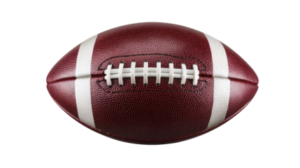 American football ball for promotional use with clean isolated on a Transparent background, PNG file.