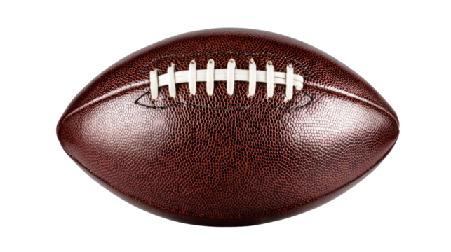 American football ball for promotional use with clean isolated on a Transparent background, PNG file. - Powered by Adobe