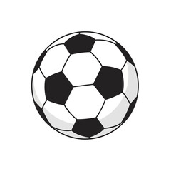 Fototapeta premium Black and white soccer ball