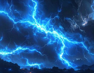 lightning in the night