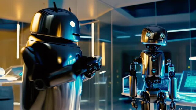 Future A.I. lab robots