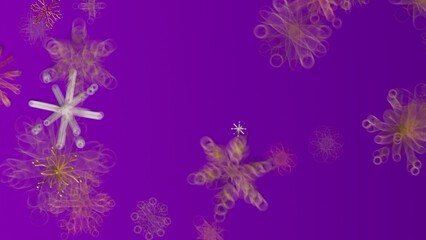 Abstract floral design against a purple background, creating a visually appealing composition, perfect for various creative projects.